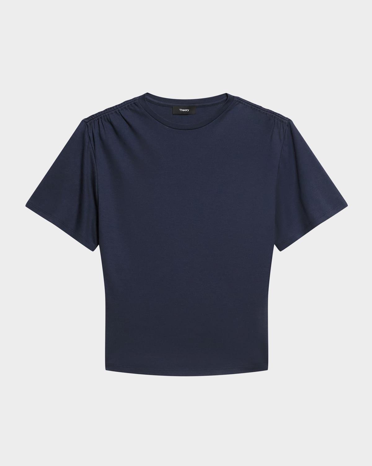 gathered shoulder top