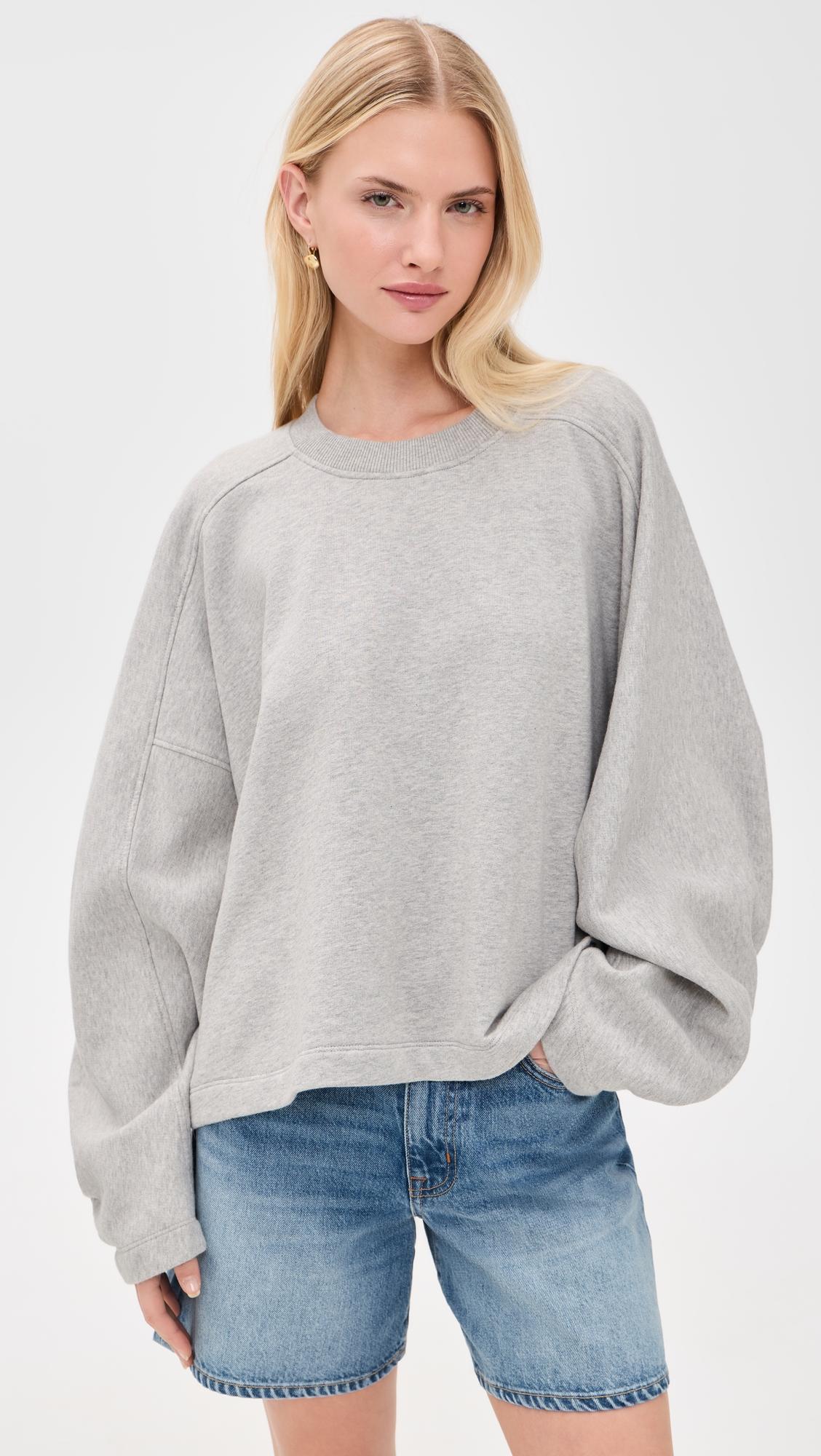 gathered sweatshirt