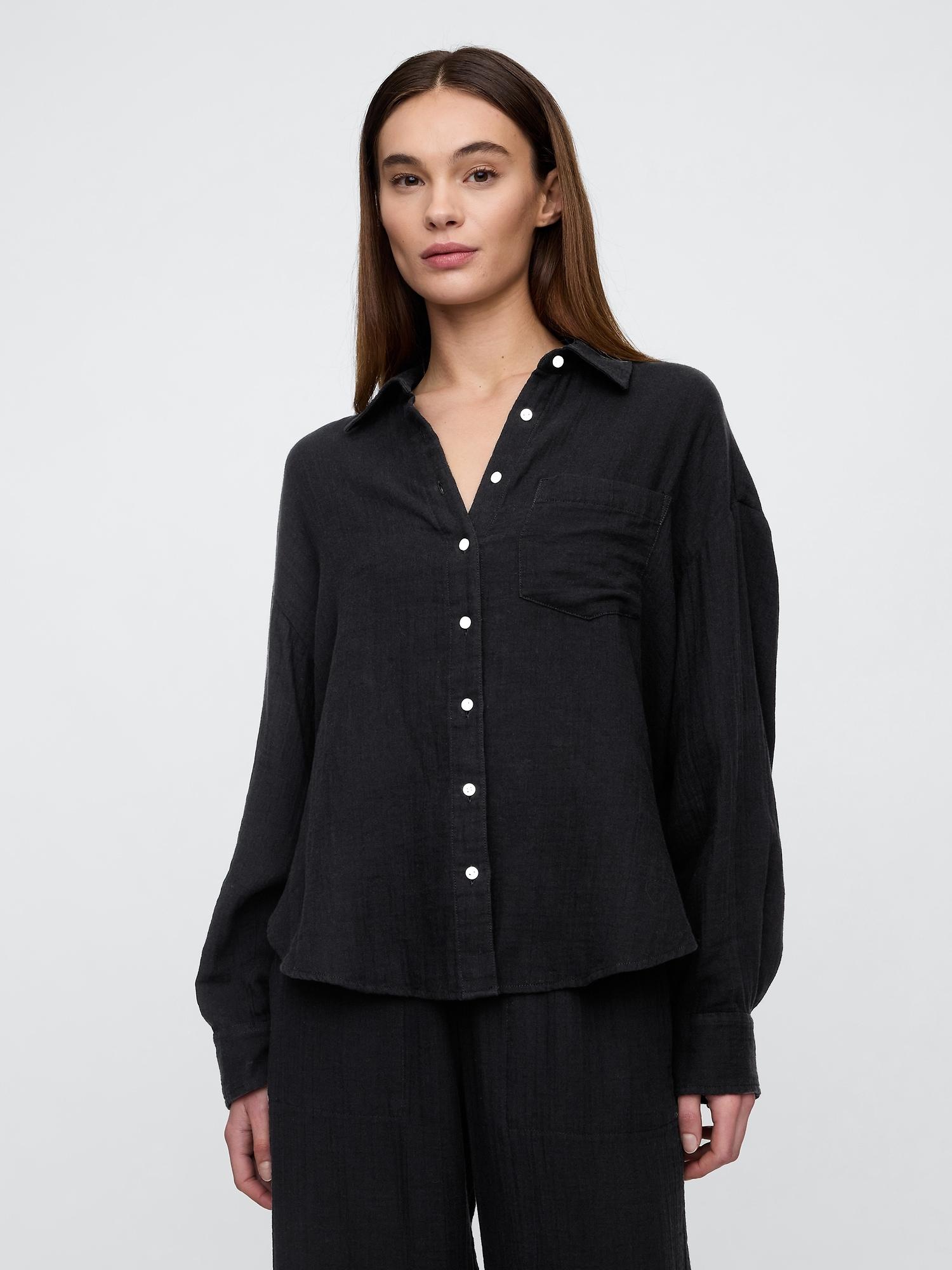 gauze big shirt
