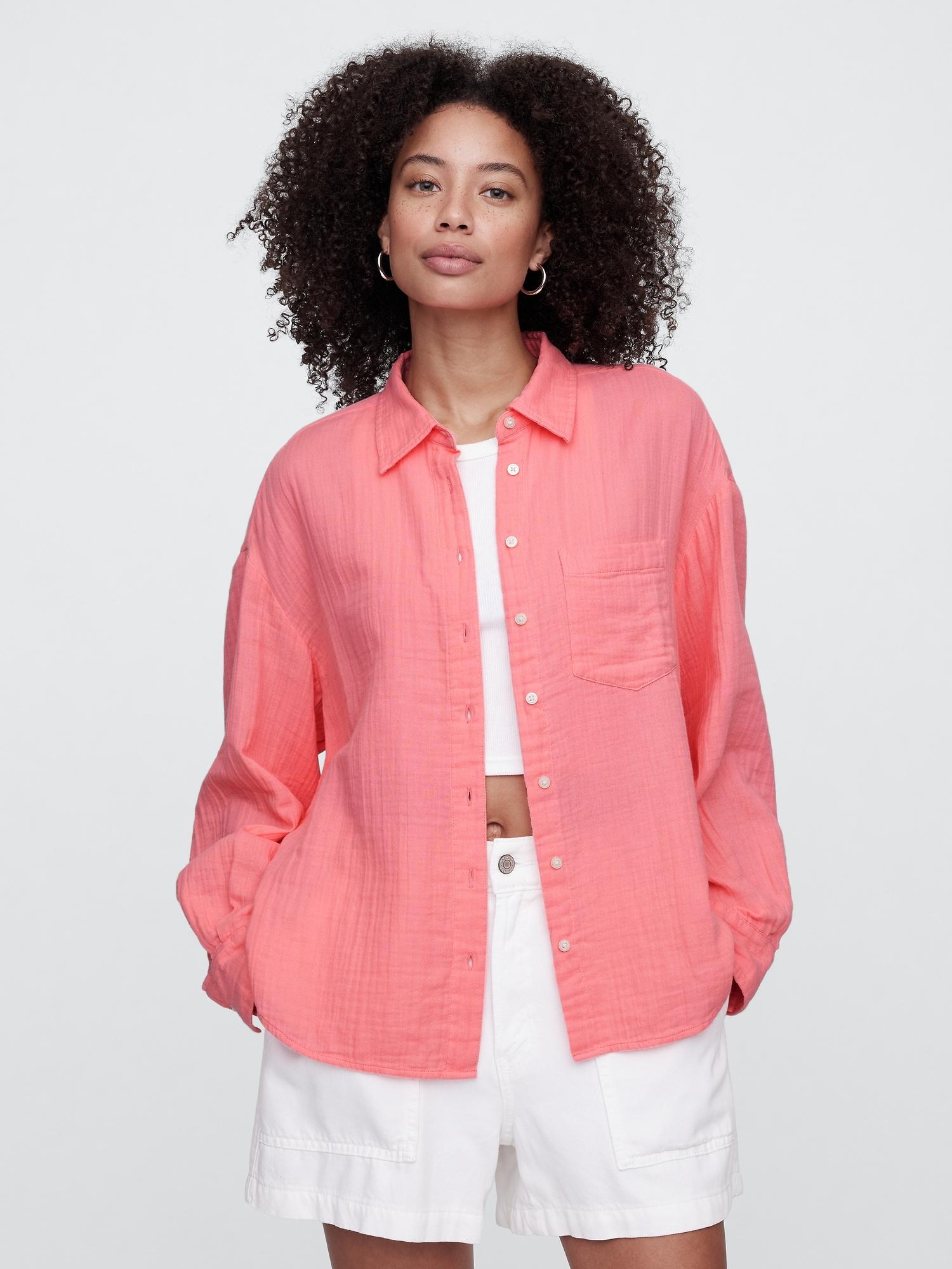 gauze big shirt