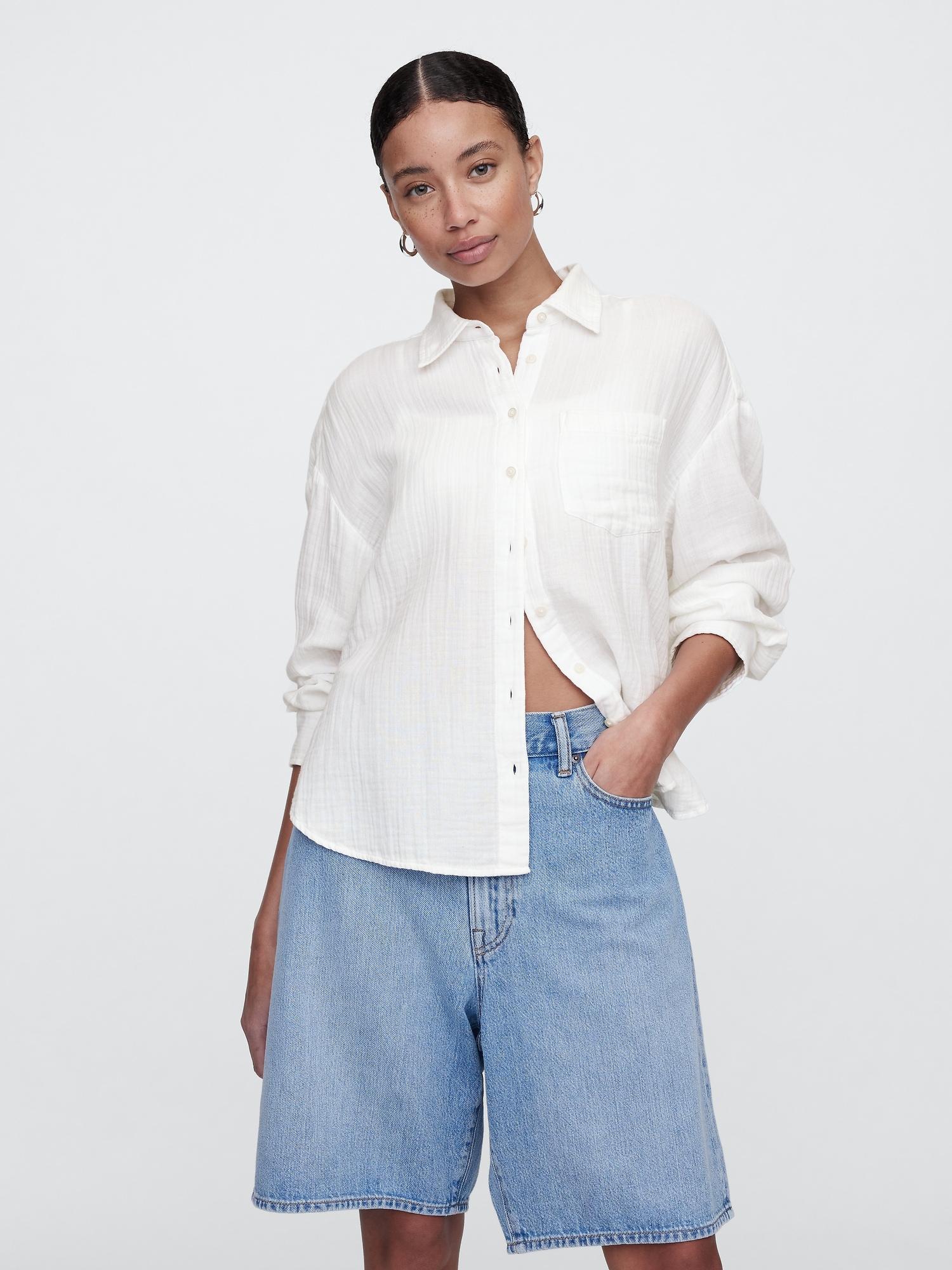 gauze big shirt