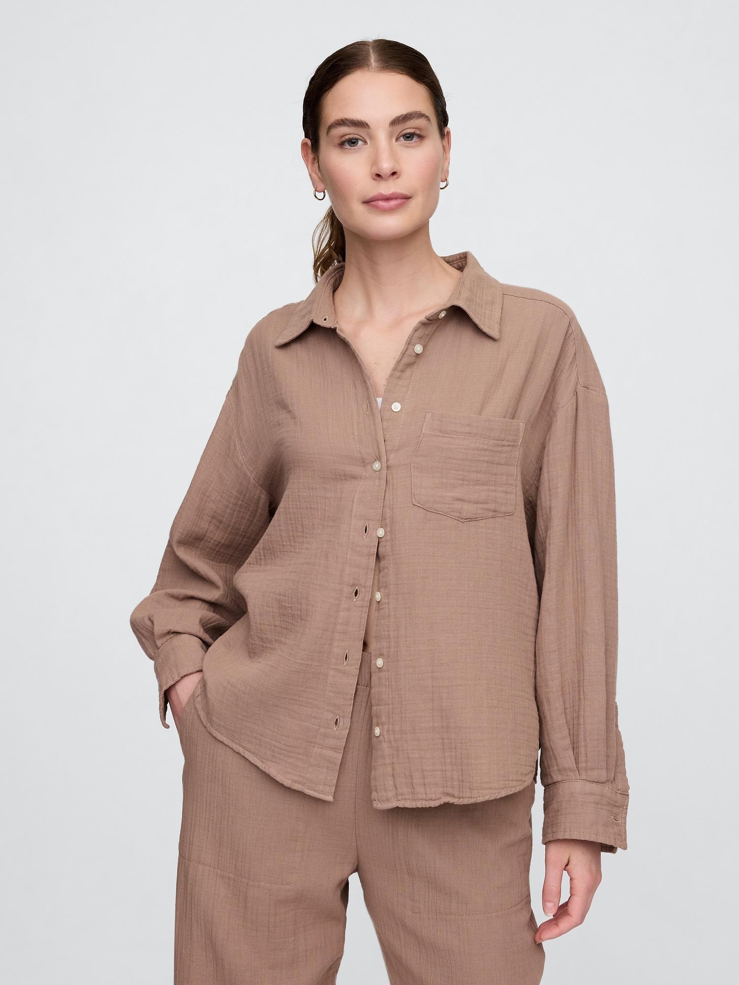 gauze big shirt