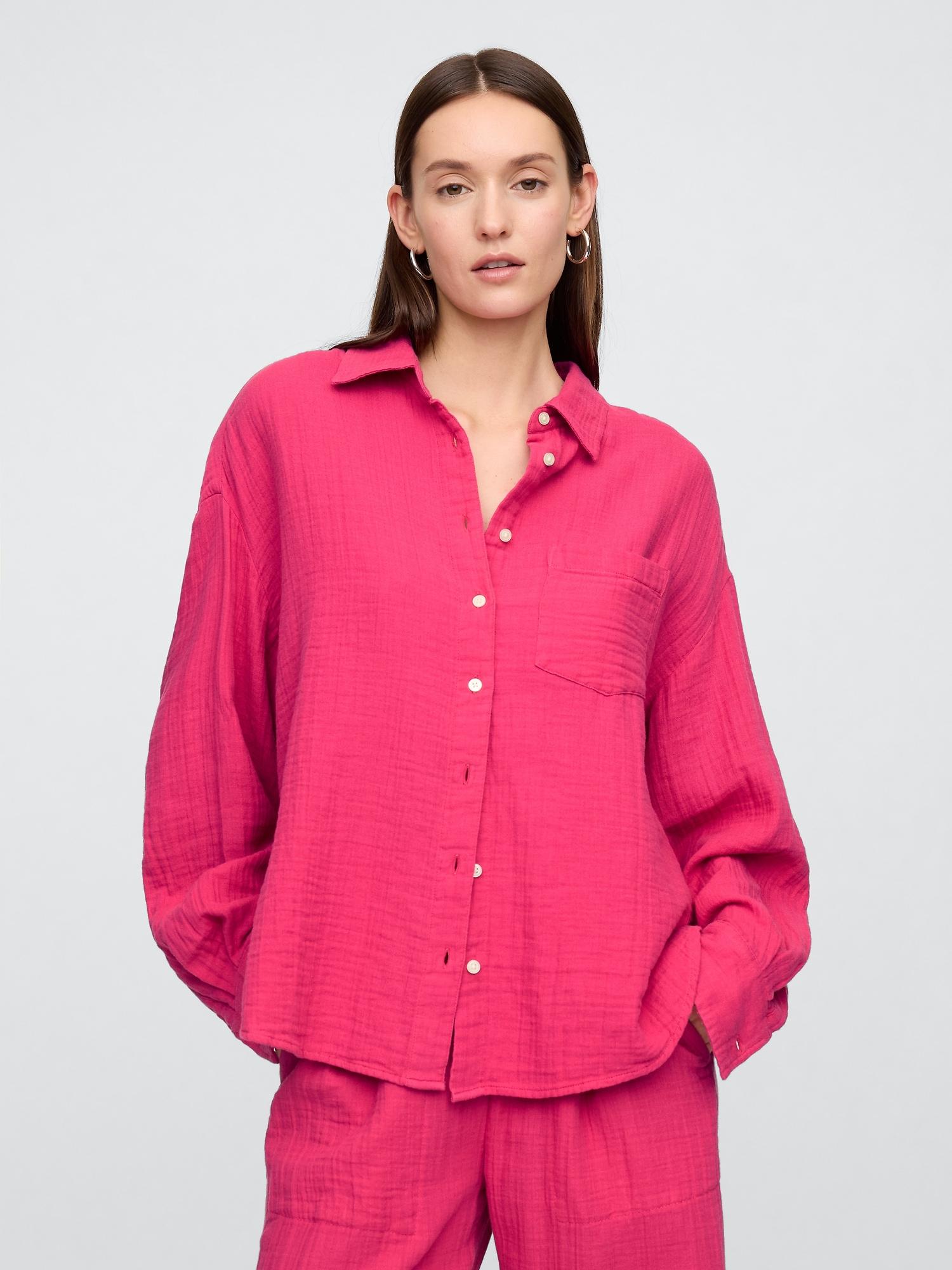 gauze big shirt
