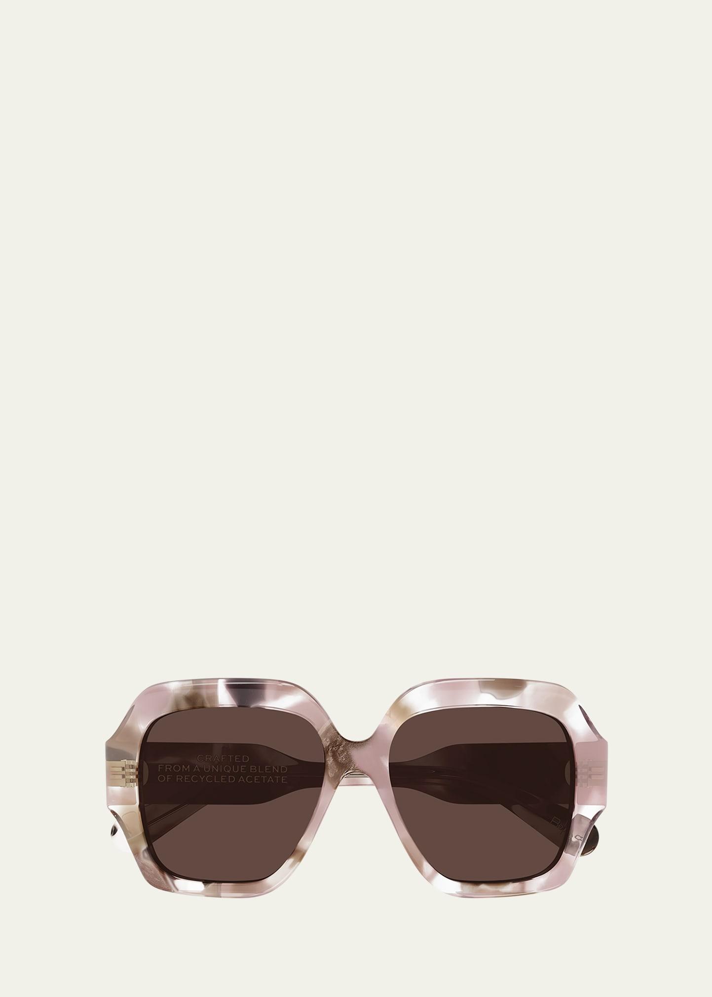 gayia rectangle acetate sunglasses