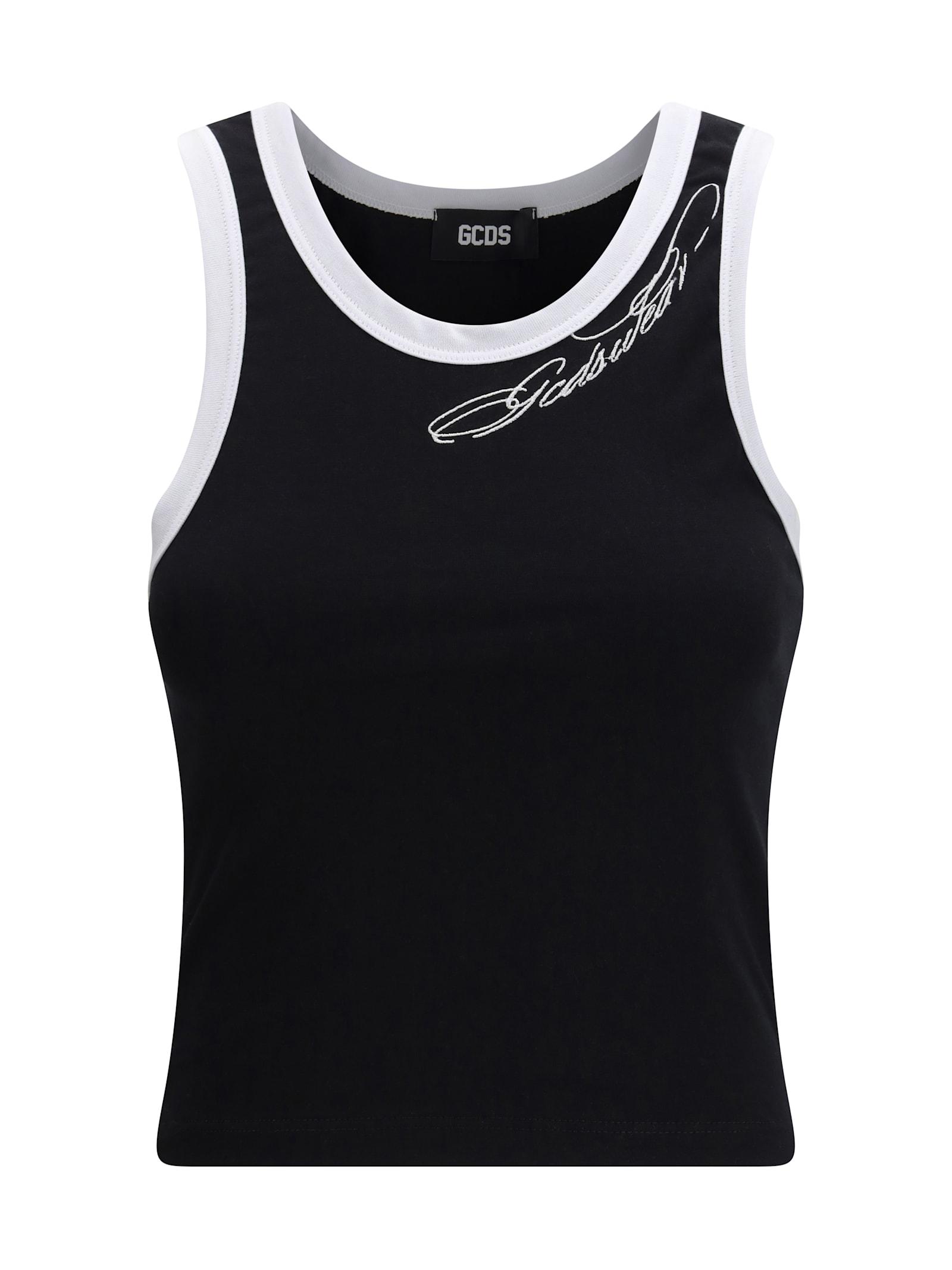 gcds cropped sleeveless tank top