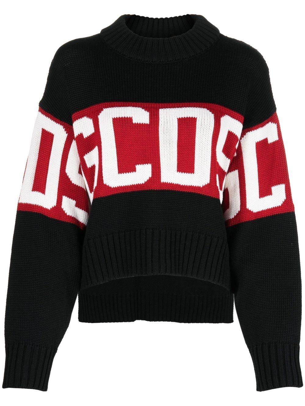 gcds sweaters black wool - women