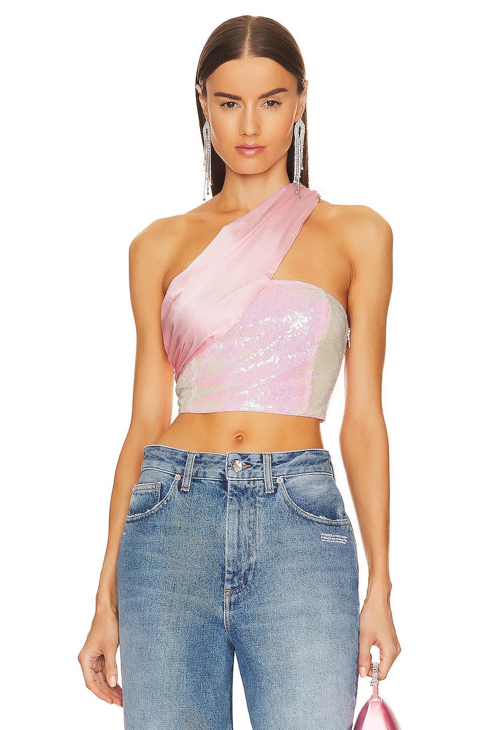 gea asymmetrical crop top