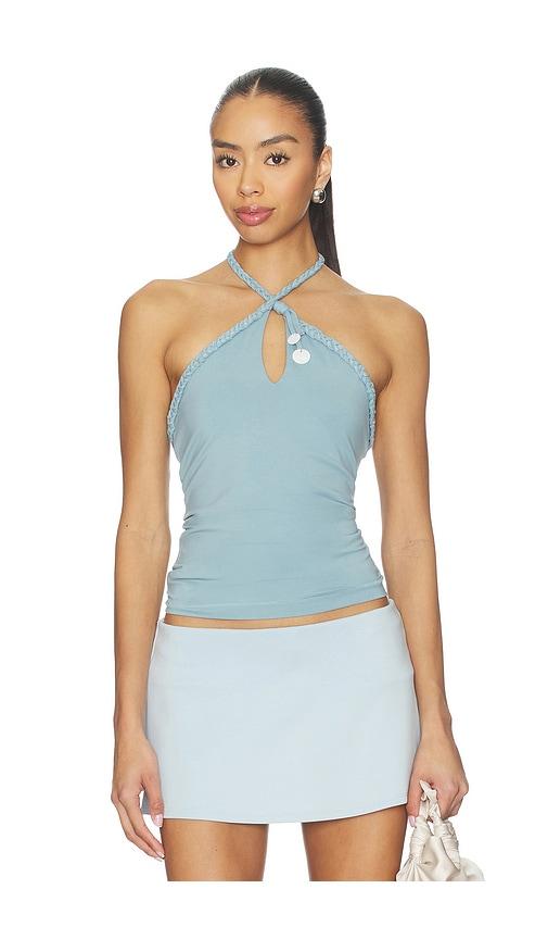 geel carly top in blue.