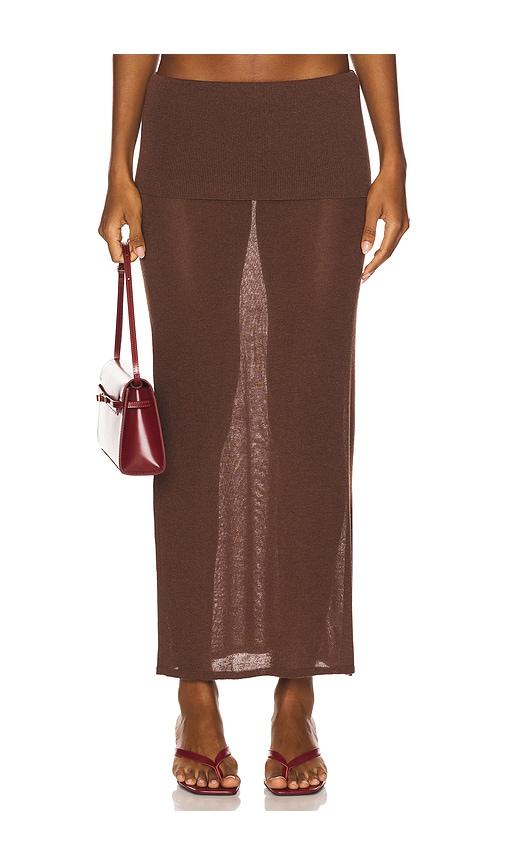 geel danni skirt in chocolate.