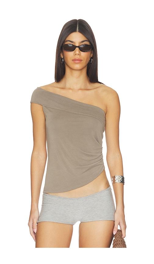 geel divina top in taupe.