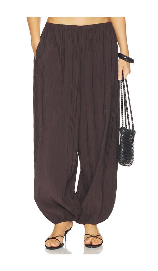 geel eliot pant in chocolate.