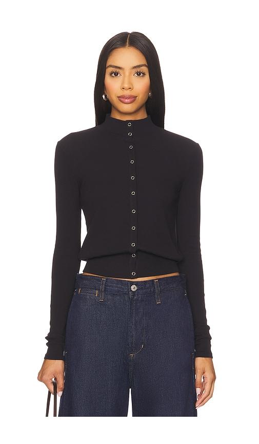 geel martin cardigan in black.