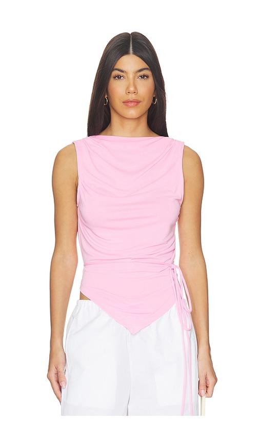 geel portia top in pink.