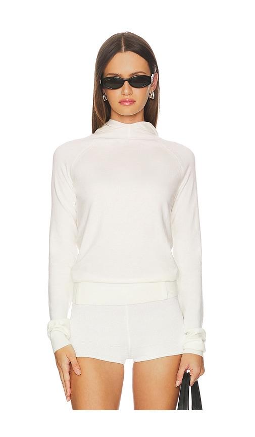 geel shelly hoodie in cream.