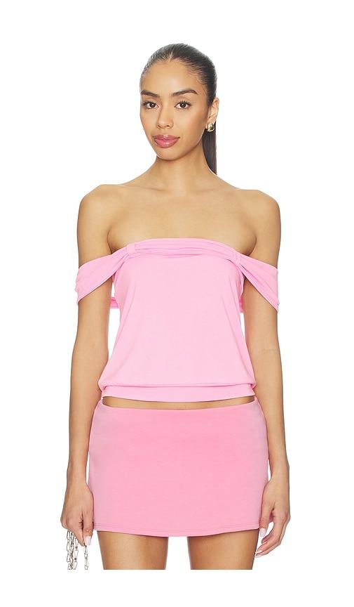 geel wilson top in pink.