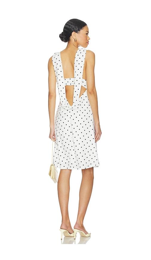 geel x revolve sabrina dress in white,black.