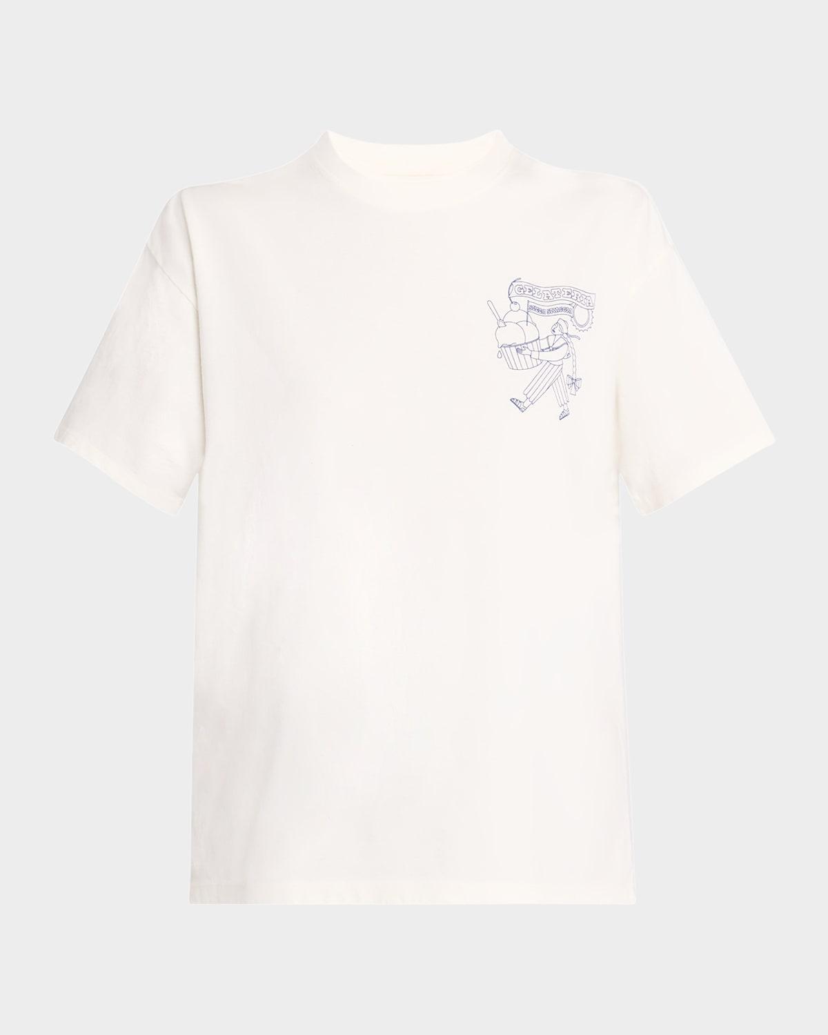 gelati girl crewneck boyfriend tee