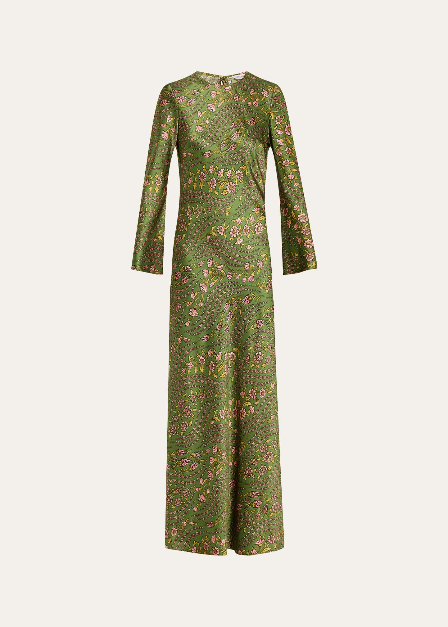 gemma floral long-sleeve maxi dress