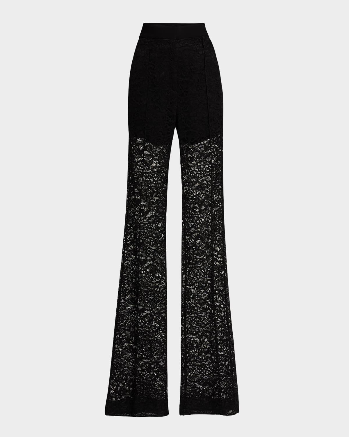 gemma straight-leg lace pants
