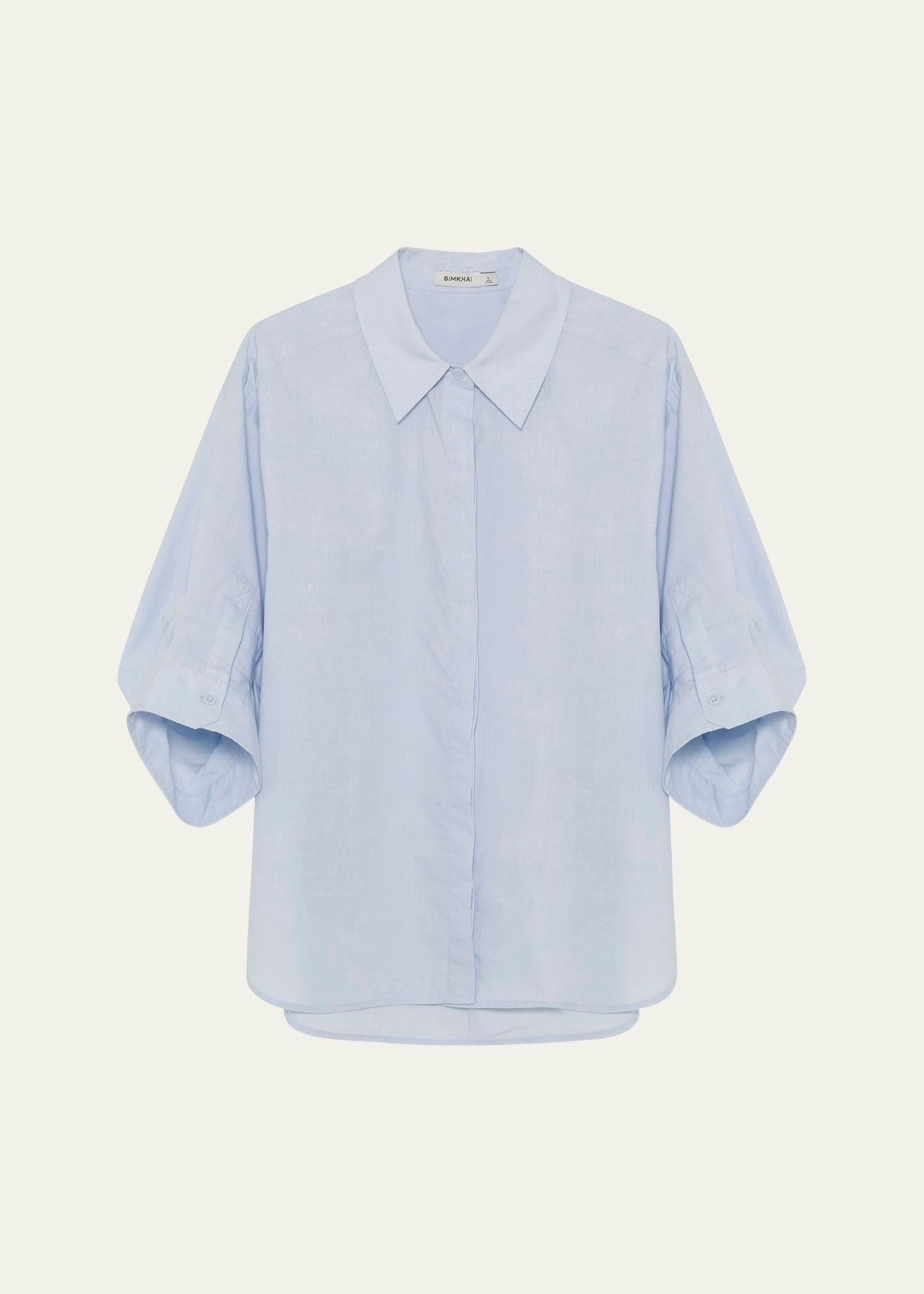 gemma three-quarter sleeve shirt