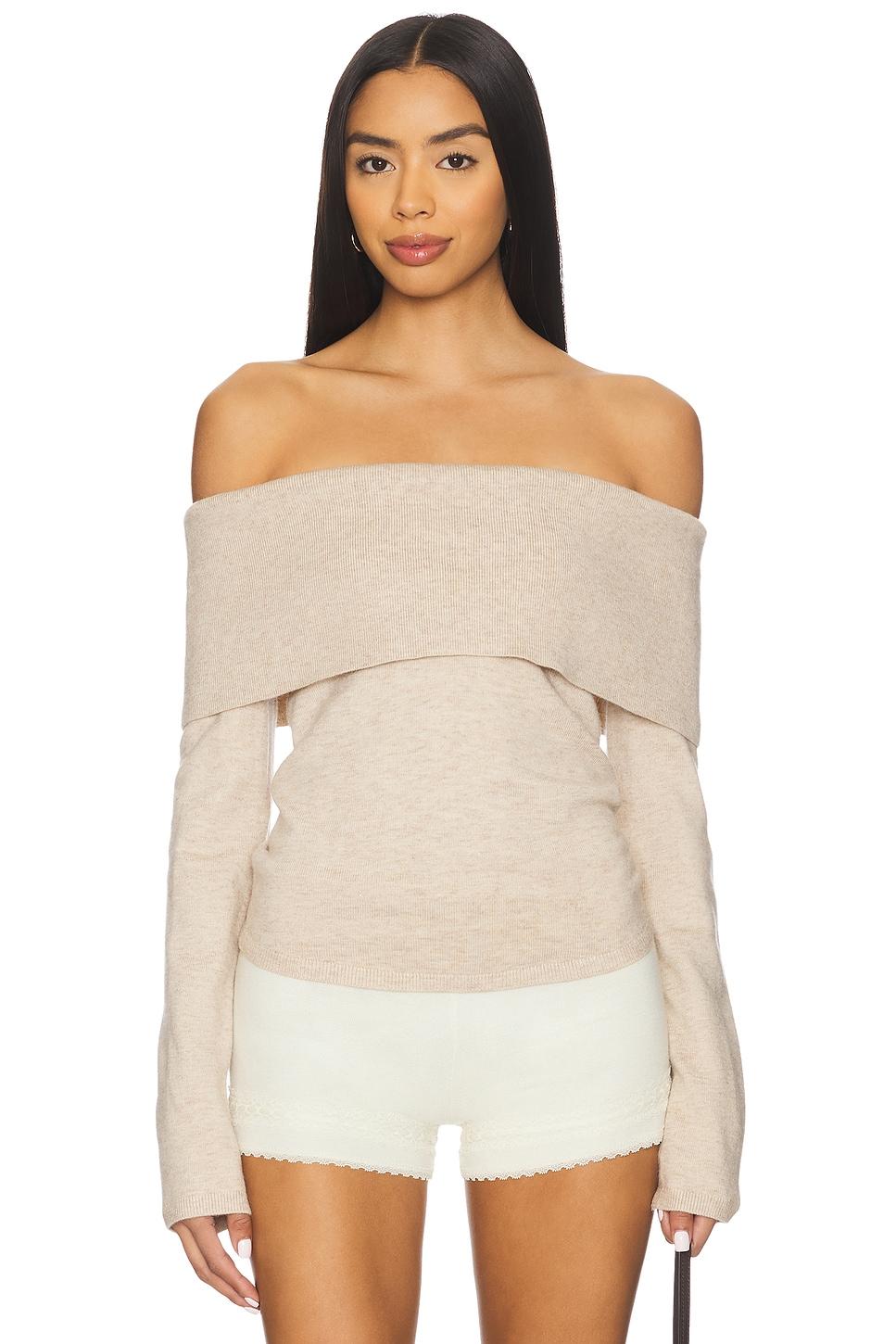 gen off the shoulder sweater