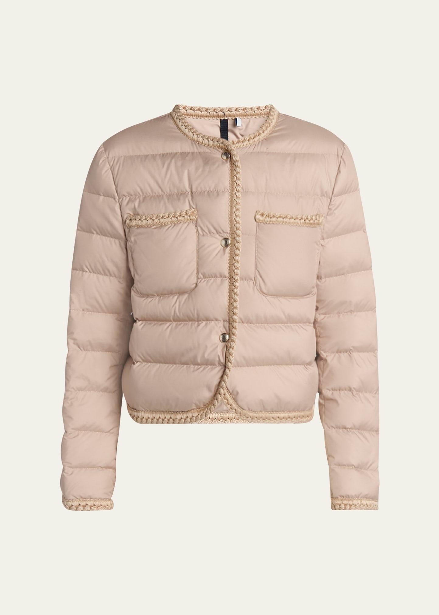gencay braided down jacket