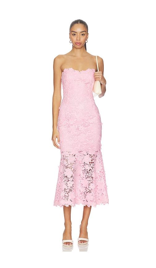 generation love makaia 3d butterfly lace dress in pink.