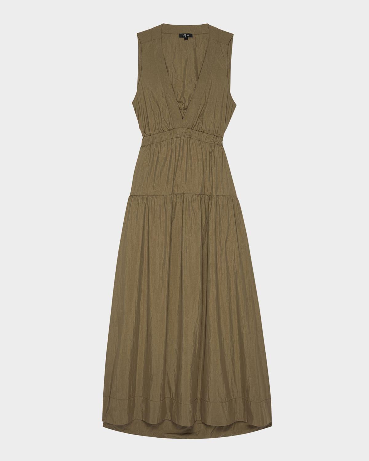 genevieve a-line midi dress