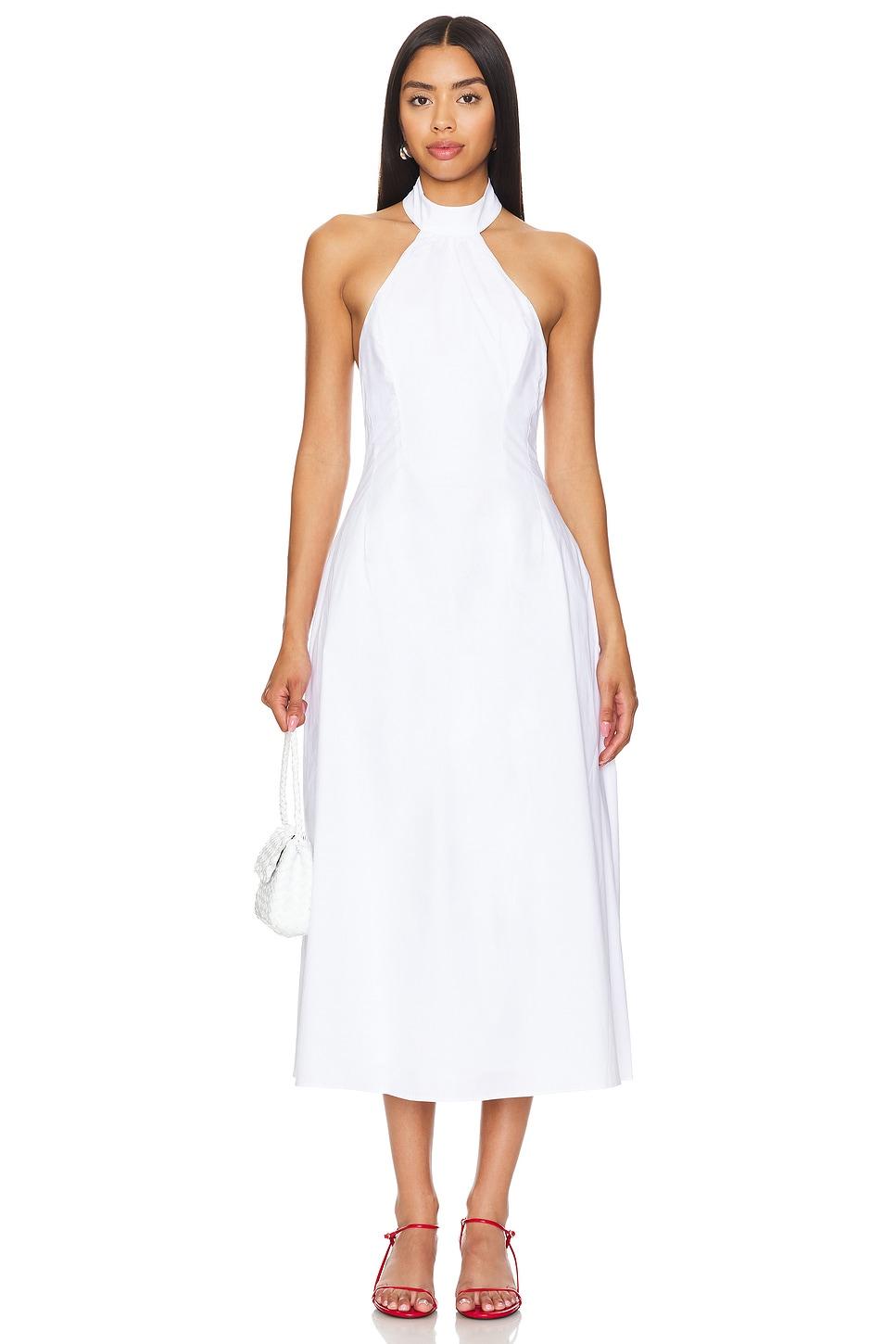 genevieve poplin midi dress