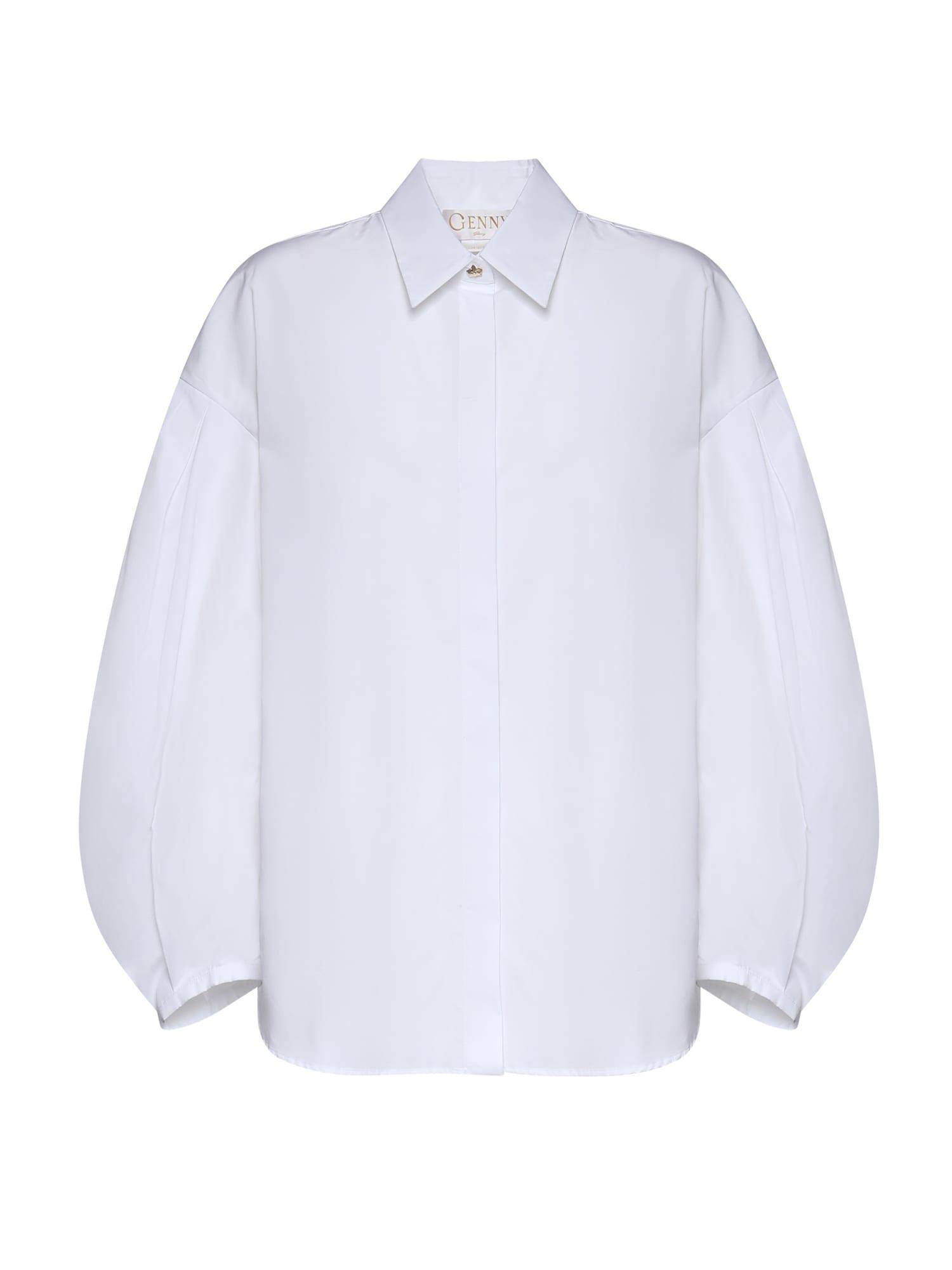 genny cotton poplin shirt