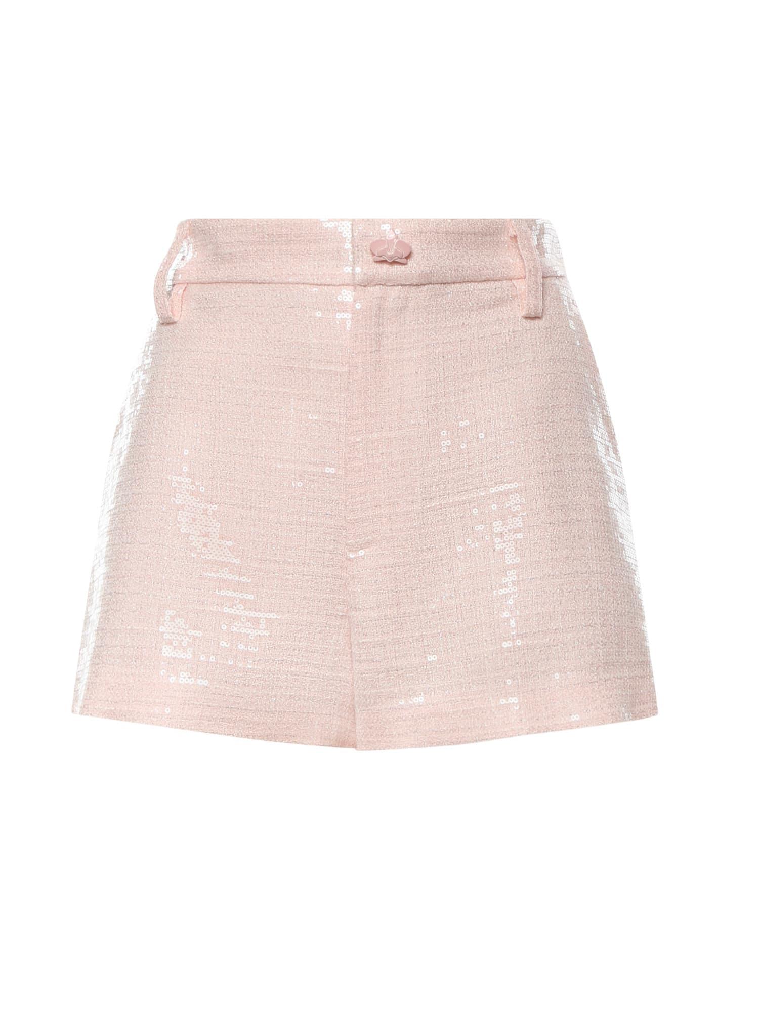 genny sequined tweed shorts