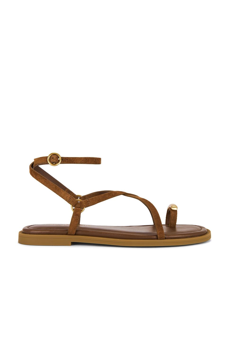 geo strappy ring sandal