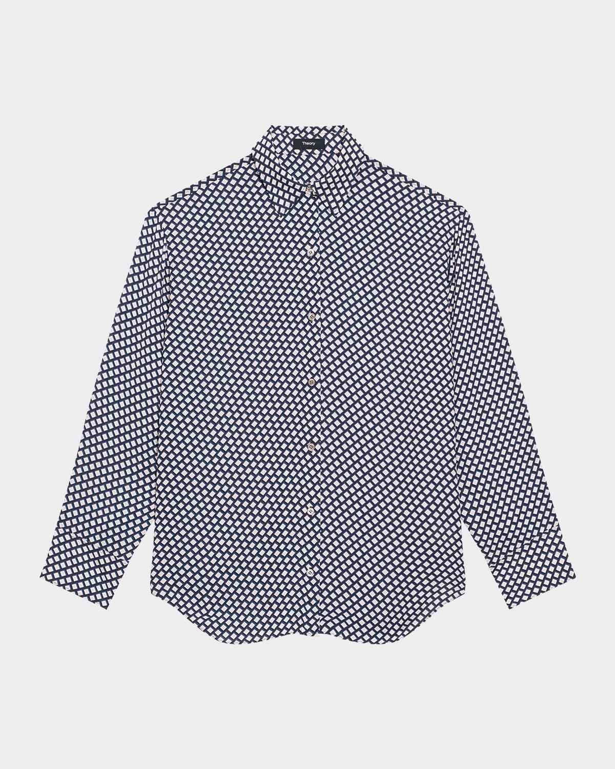 geometric boyfriend shirt