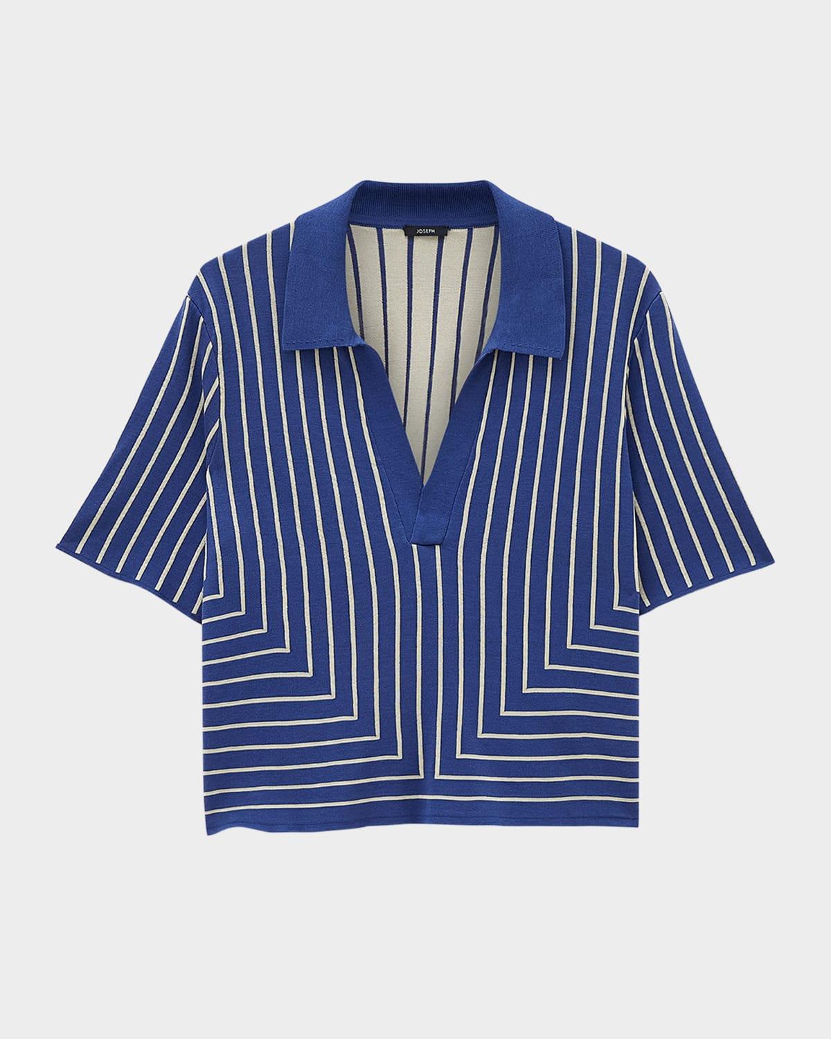 geometric jacquard knit top