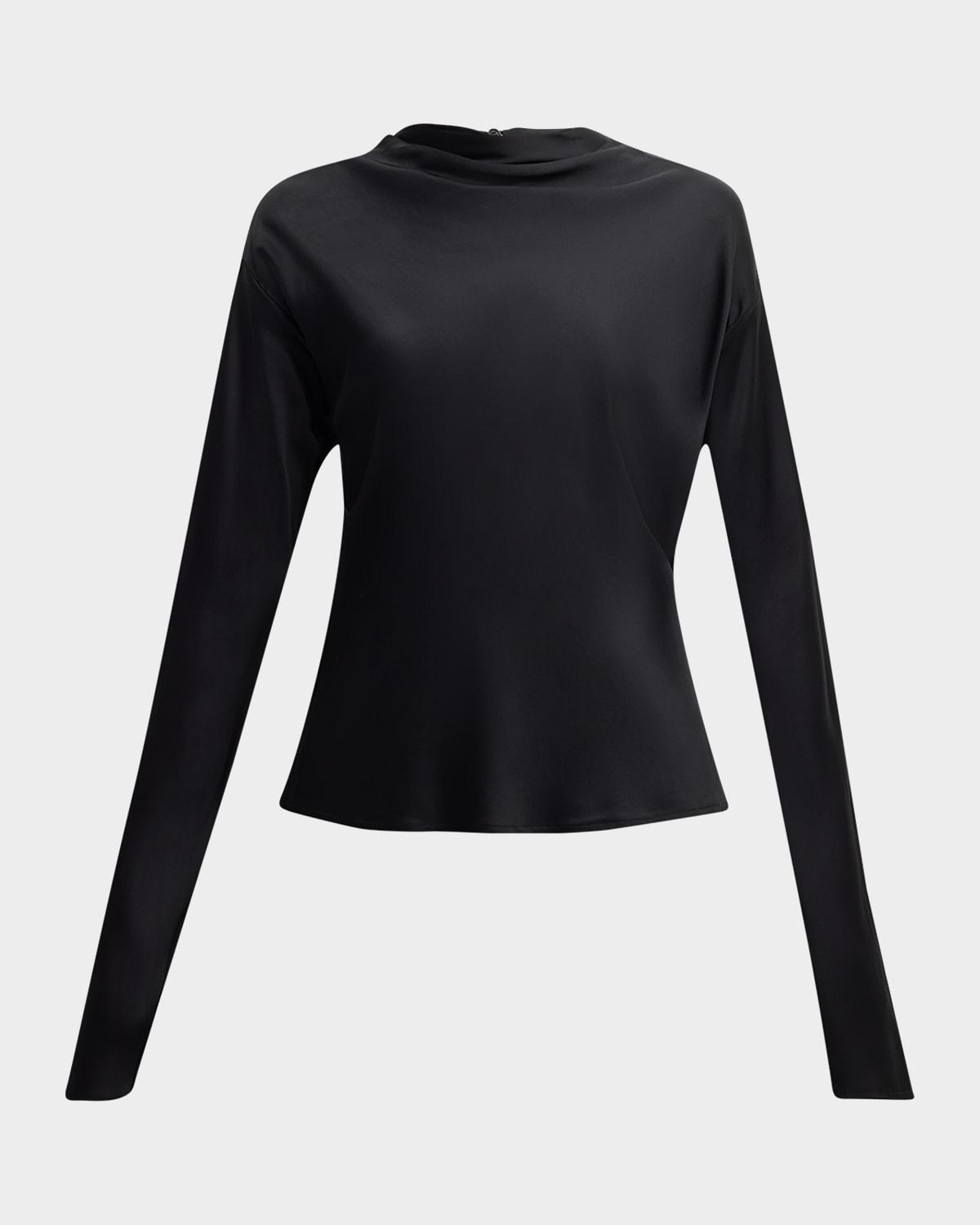georgia cowl-neck cutout top