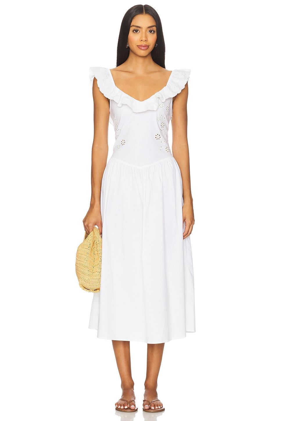 georgia poplin midi dress