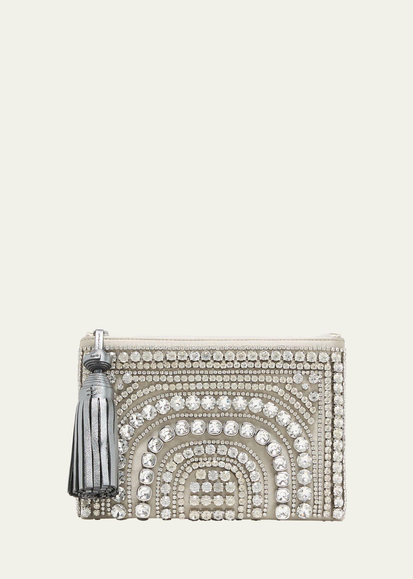 georgiana small crystal clutch bag