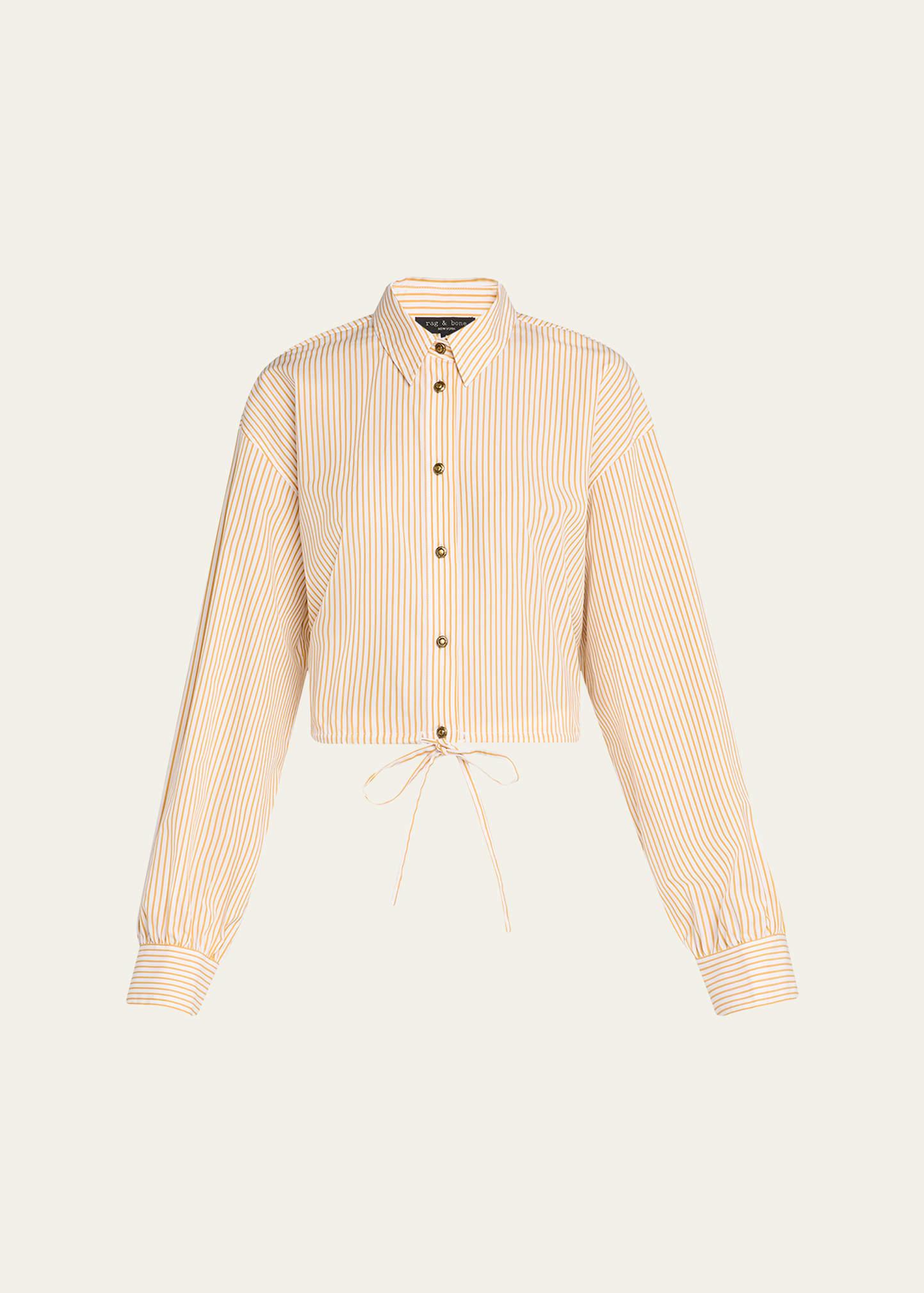 georgie stripe drawstring shirt