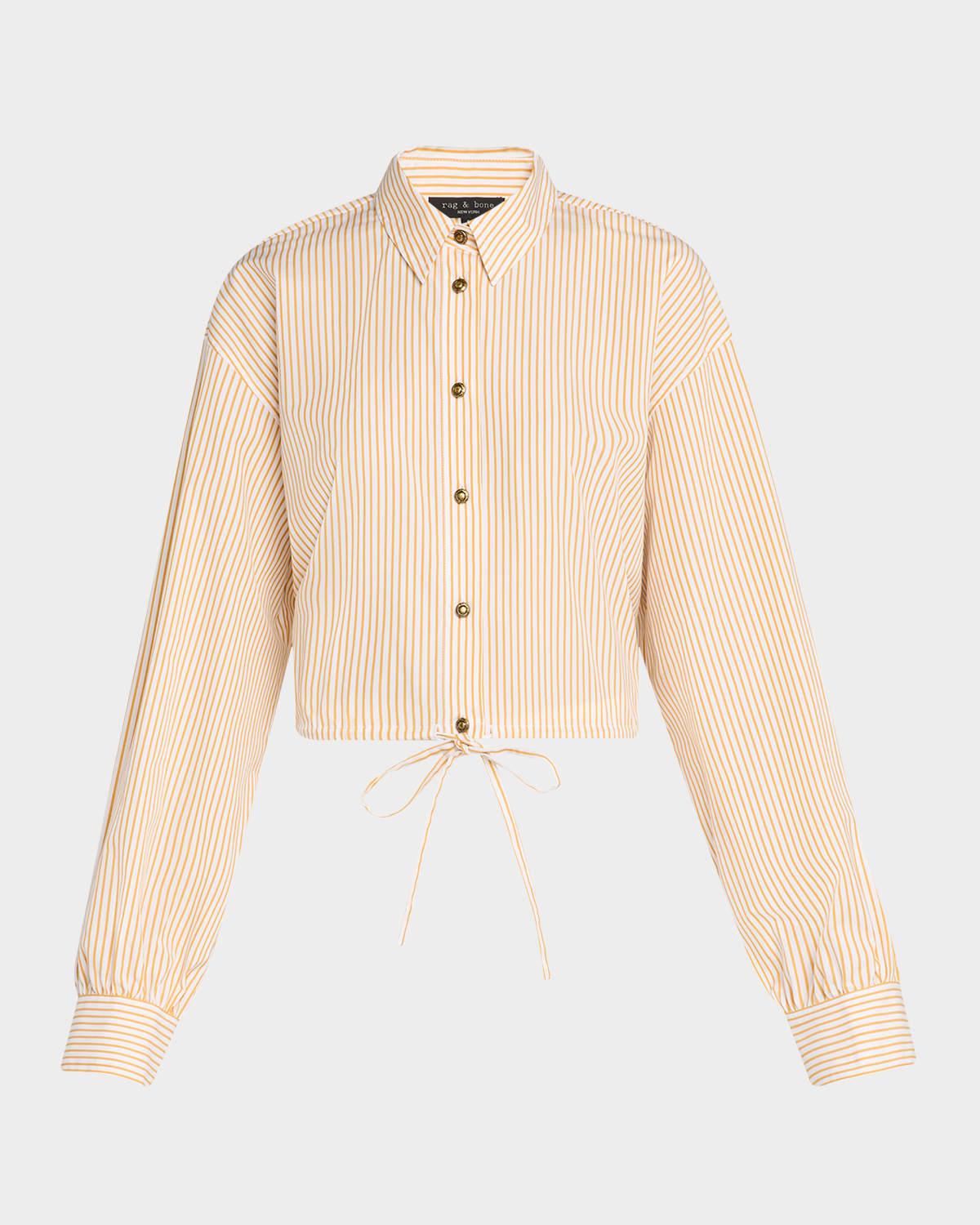 georgie stripe drawstring shirt