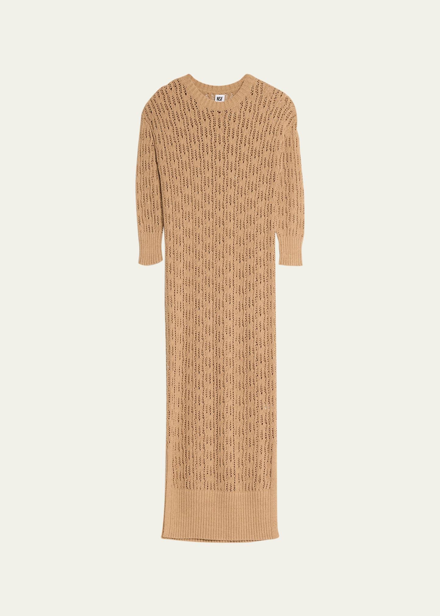 georgina crew sweater maxi dress