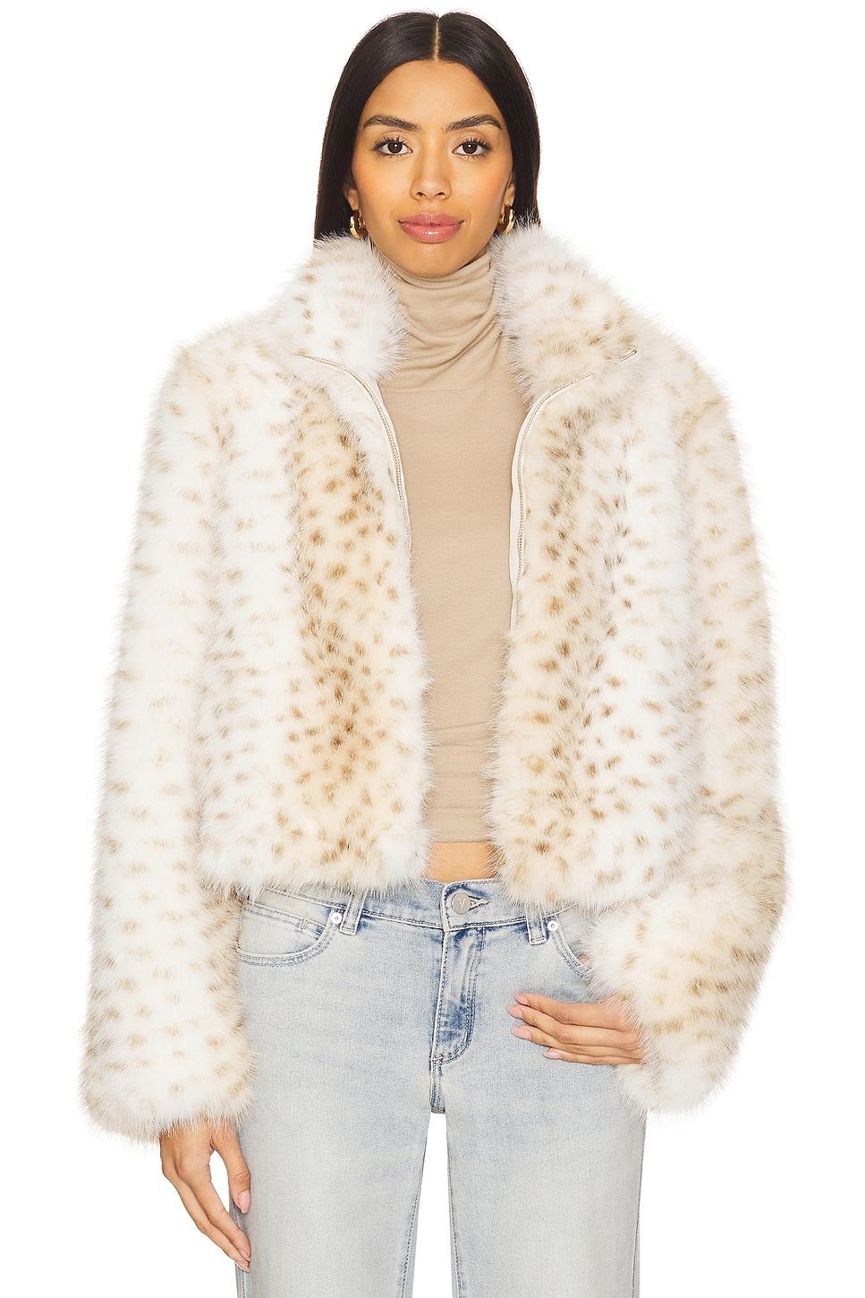 georgina leopard faux fur jacket