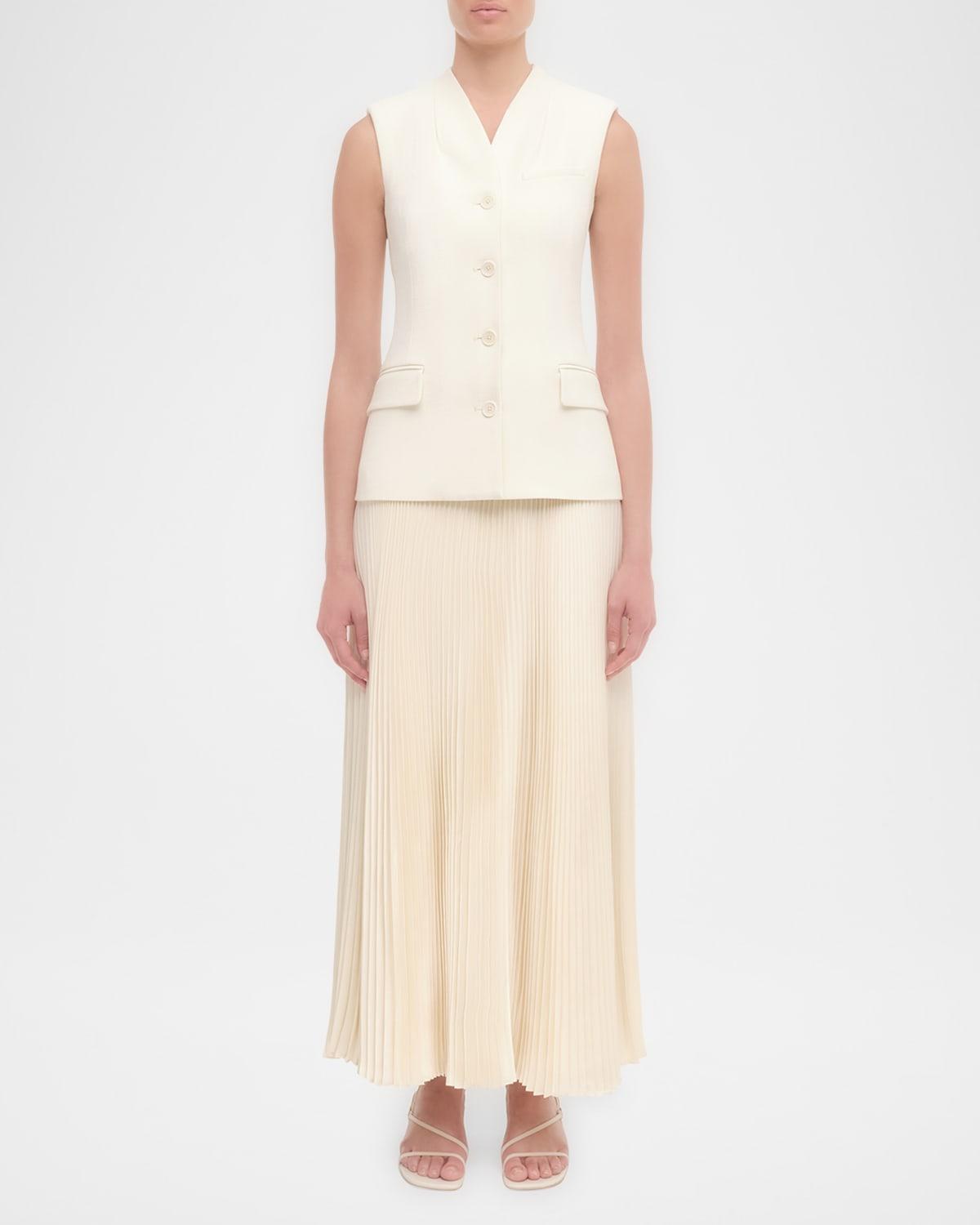georgina sleeveless vest midi dress