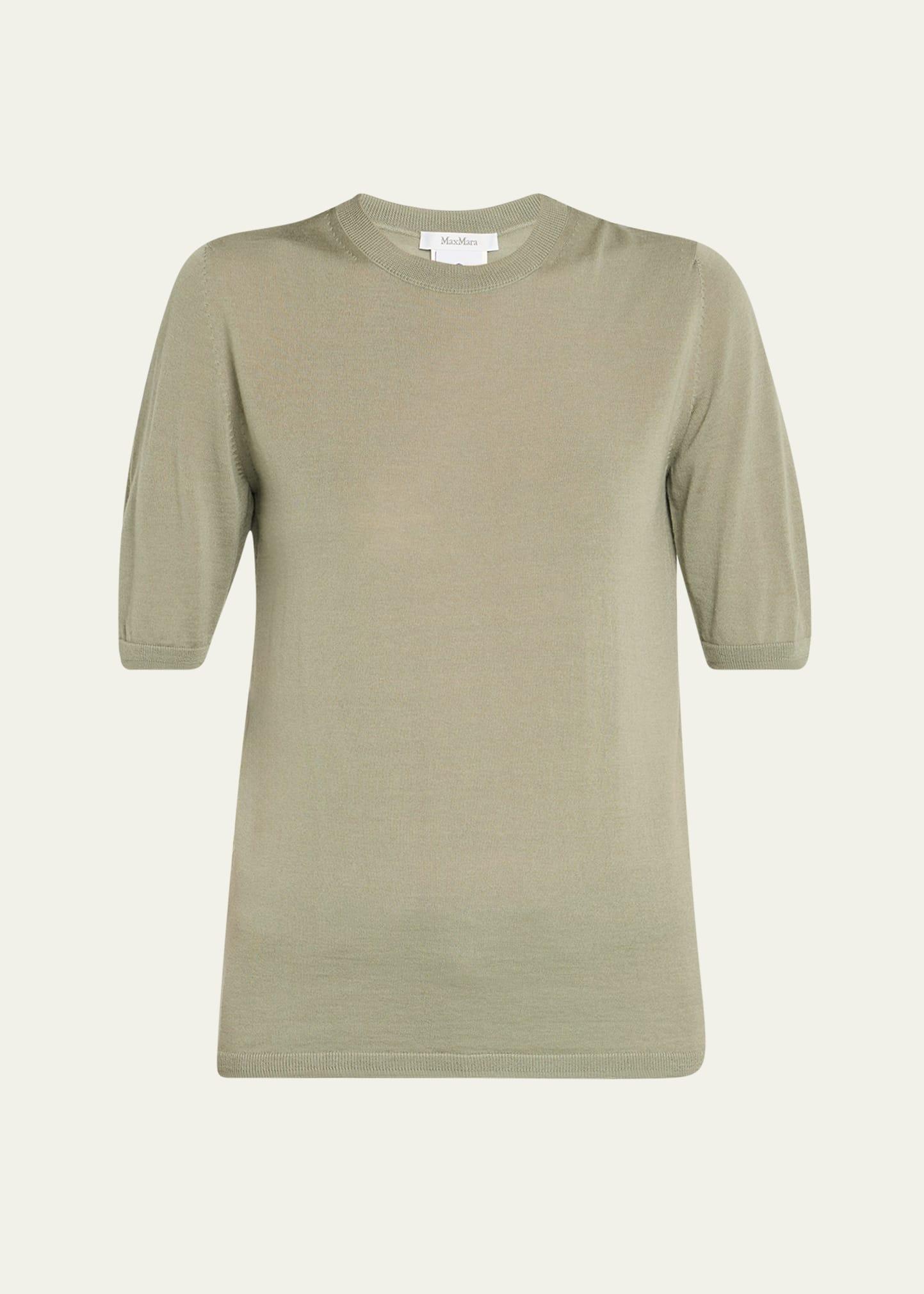 gerico short-sleeve fine-knit sweater