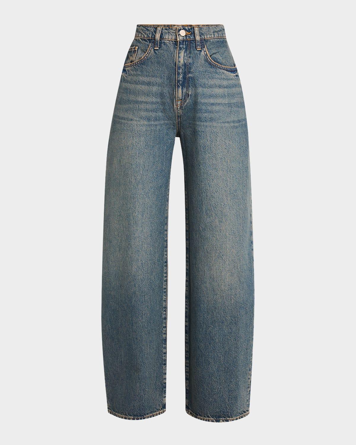 gerri high-rise barrel jeans