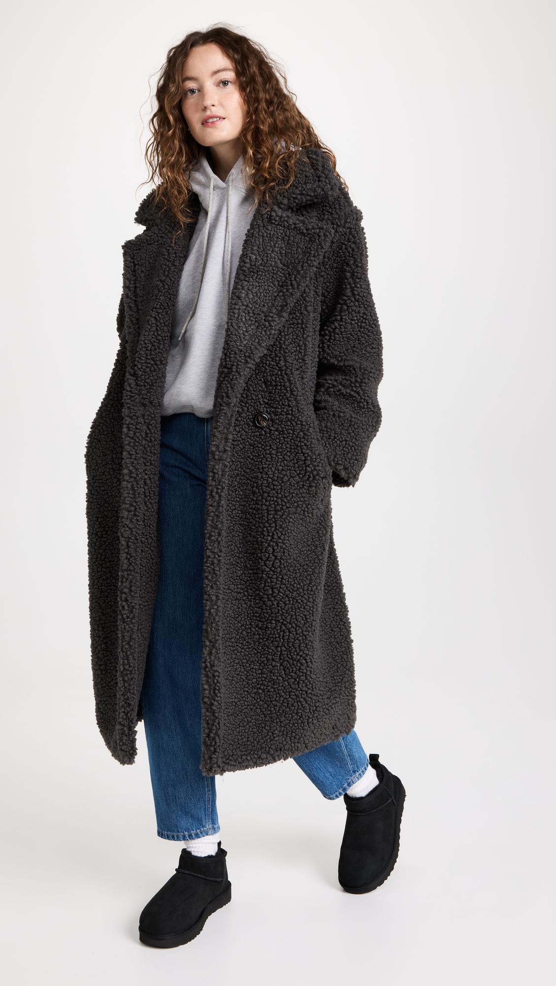 gertrude long teddy coat