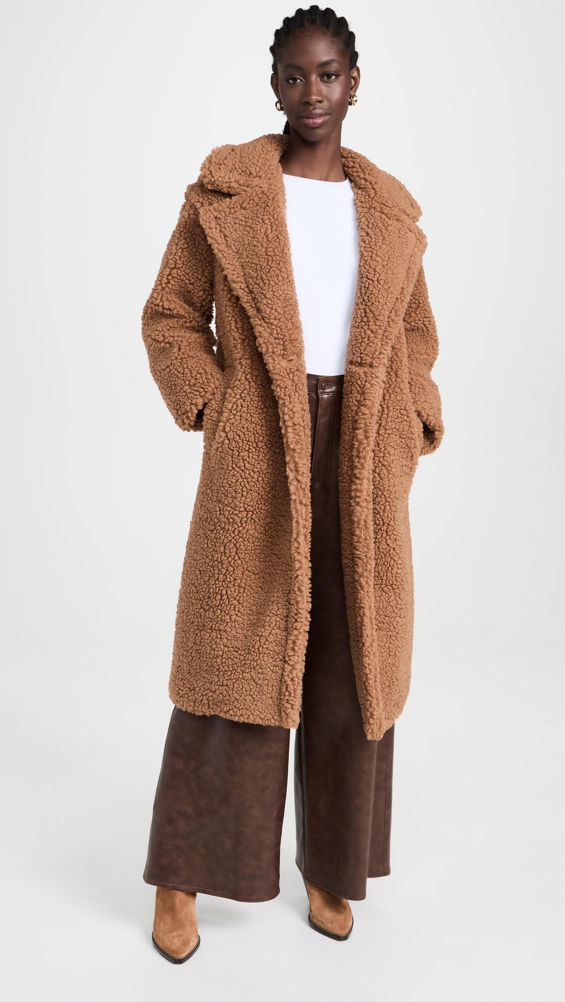 gertrude long teddy coat