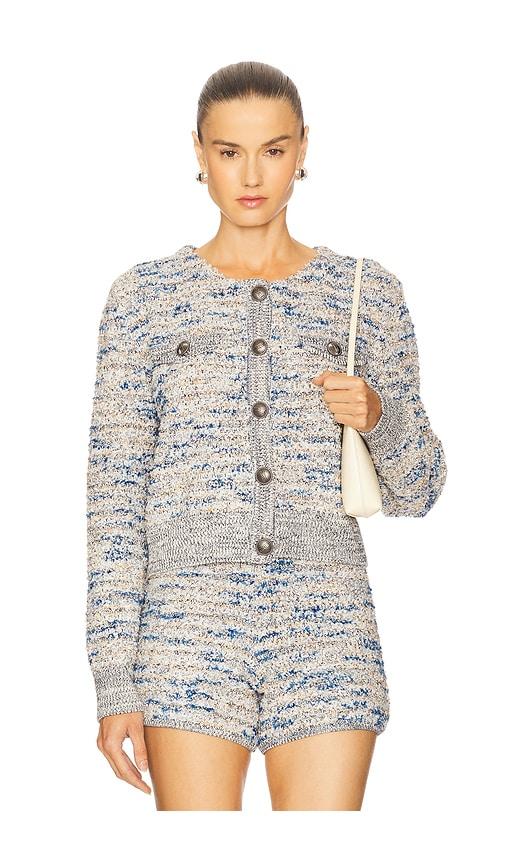 gestuz cannie cardigan in blue.
