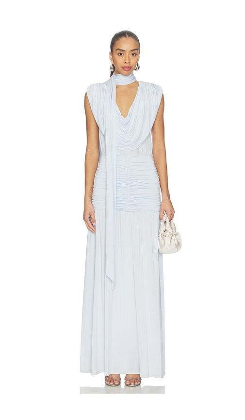 gestuz laily dress in baby blue.