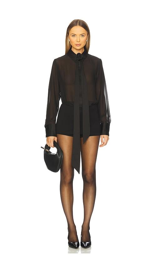 gestuz lynne shirt in black.