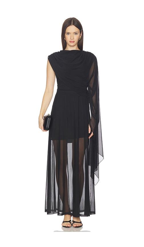 gestuz maddin 2 in 1 dress in black.